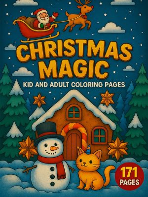 Christmas Magic – 171 Holiday-Themed Coloring Pages for One Dollar