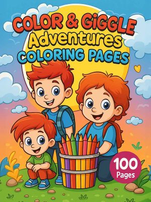 Color & Giggle Adventures - 100 Kids Coloring Pages for One Dollar