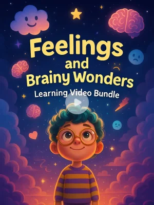 Feelings and Brainy Wonders Learning Video Bundle for One Dollar