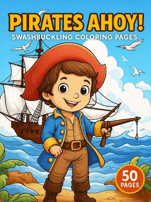 Pirates Ahoy! – 50 Swashbuckling Coloring Pages for One Dollar