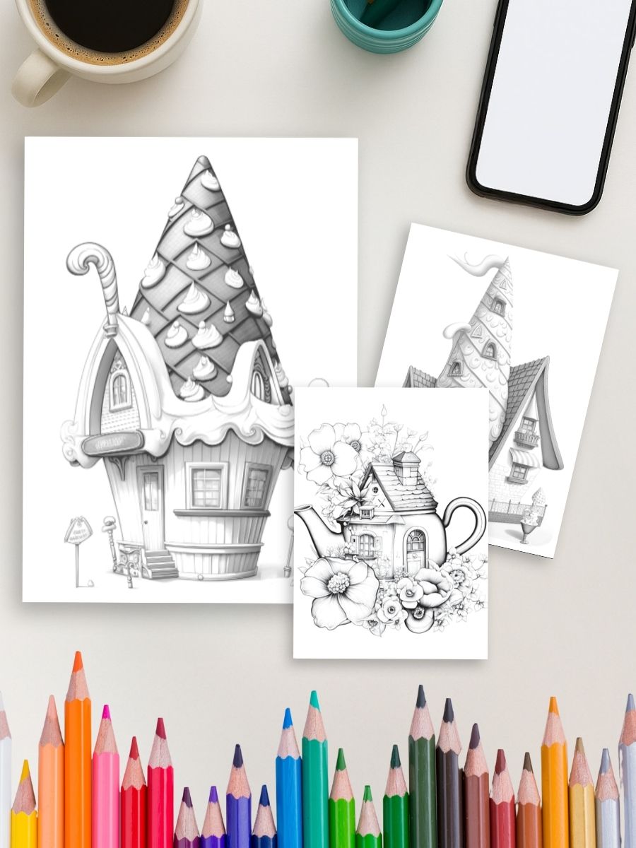Yummy Dwellings – 250 Food-Themed Fantasy House Pages for One Dollar - Image 4