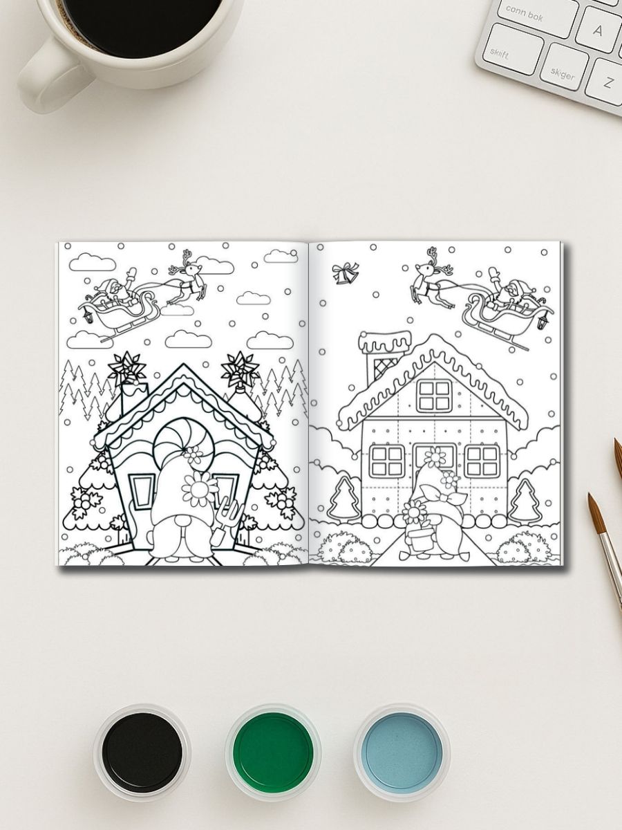 Christmas Magic – 171 Holiday-Themed Coloring Pages for One Dollar - Image 3
