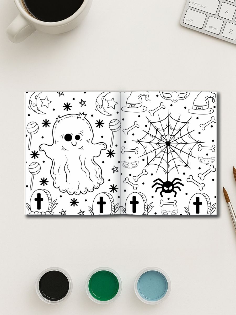 Haunted Fun – 232 Halloween Coloring Pages for All Ages for One Dollar - Image 3