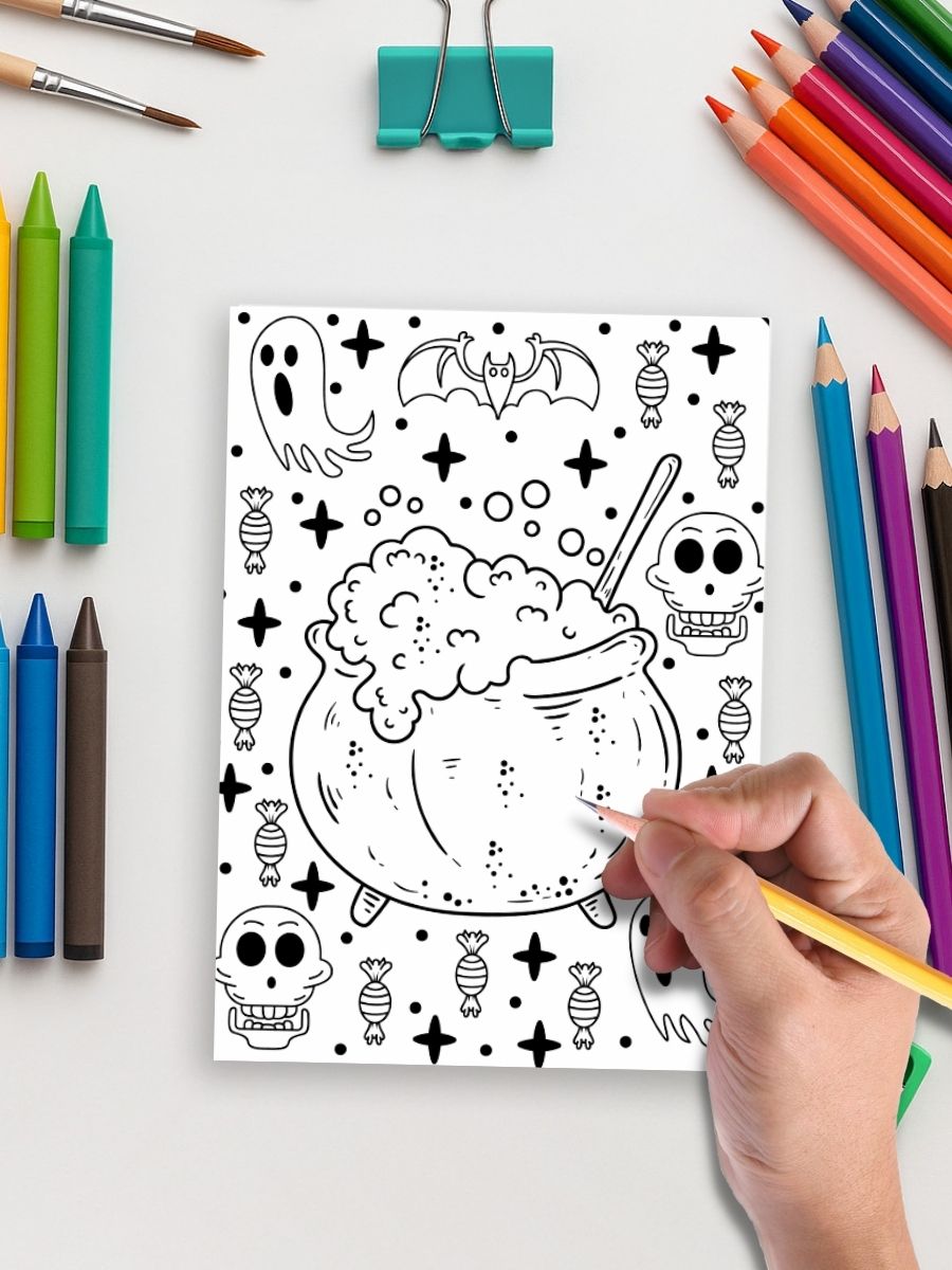 Haunted Fun – 232 Halloween Coloring Pages for All Ages for One Dollar - Image 5