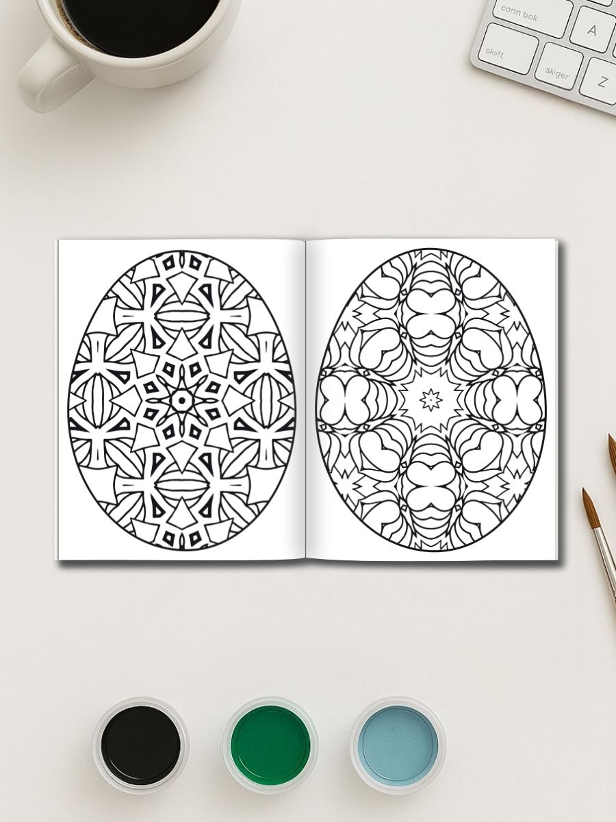 Eggscape into Easter – 160 Mandala Easter Egg Pages for One Dollar - Image 3