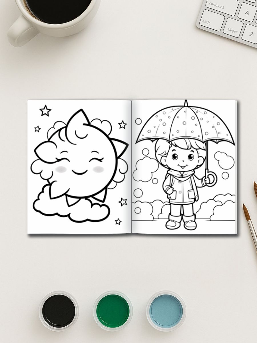 Weather Wonders – 200 Weather & Season-Themed Coloring Pages for One Dollar - Image 2