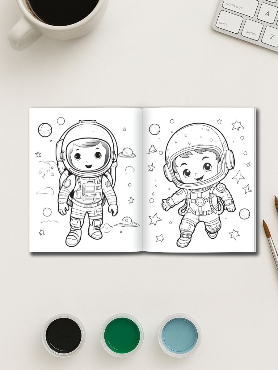 Kids in Space – 50 Intergalactic Adventures to Color for One Dollar - Image 2