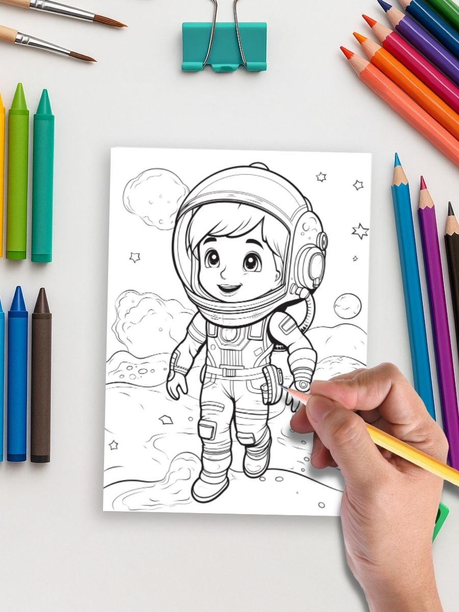 Kids in Space – 50 Intergalactic Adventures to Color for One Dollar - Image 4
