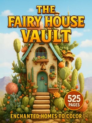The Fairy House Vault – 525 Enchanted Homes to Color for One Dollar